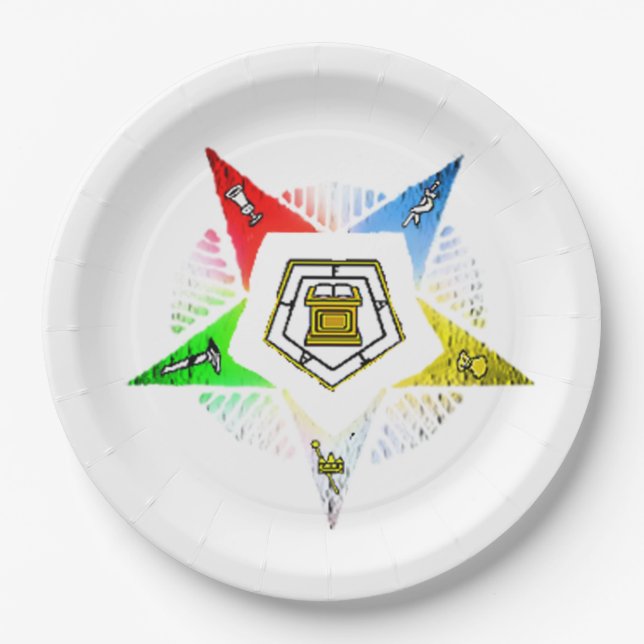 O.E.S~ PAPER PLATE (Front)