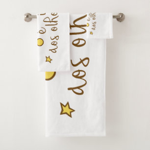 O essencial e invisivel aos olhos bath towel set