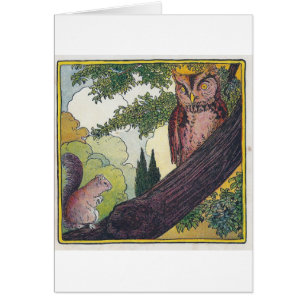 O est l'ancien hibou qui est assis dans un arbre