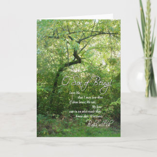 O Fils de l'être - Arbre de Bent - Carte de voeux