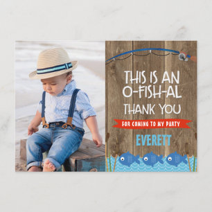 O-Fish-al Thank You Photo Card