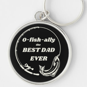 O-Fish-ally Best Dad Keychain