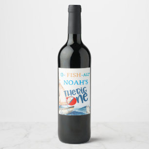 O-Fish-Ally Big One Birthday  Wine Label