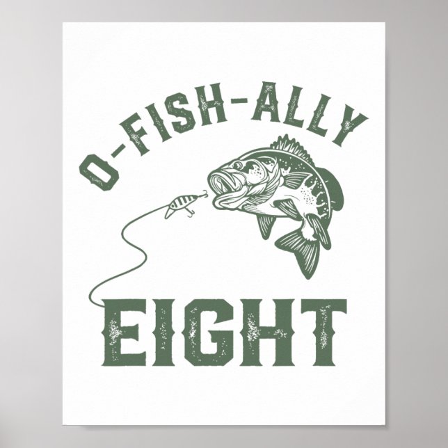 O-fish-ally Eight Birthday Decorations 8th Birthda (Front)