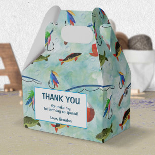 O-fish-ally gone fishing little fisherman birthday favor box