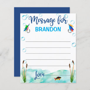 O-fish-ally, Gone Fishing time capsule advice card