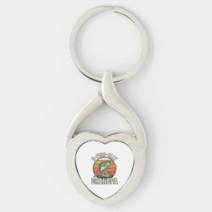 O-Fish-Ally Grandpa Fishing Vintage Shirt Design_1 Keychain