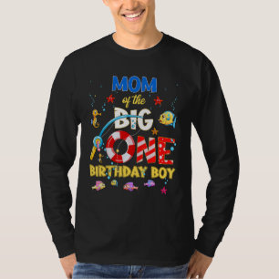 O Fish Ally One Birthday Mom Of The Birthday Boy T-Shirt