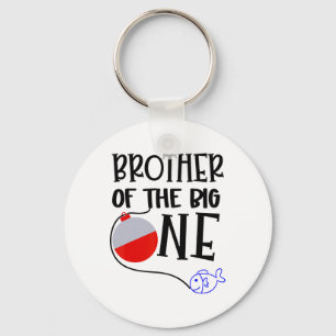O-fish-ally One Brother Of The Big One Birthday Bo Keychain
