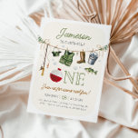 O-fish-ally One Fishing 1st Birthday Invitation<br><div class="desc">O-fish-ally One Fishing First Birthday Invitation</div>