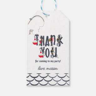 O-Fish-ally One Fishing Birthday Party Favor  Gift Tags