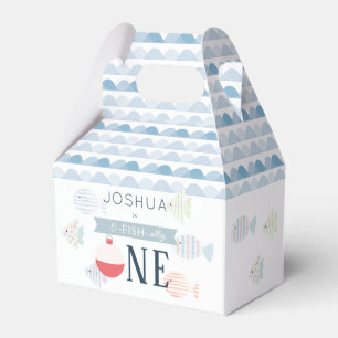 O-fish-ally One Fishing Boy White Birthday Favor Box