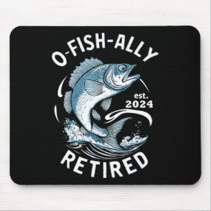 O-fish-ally Retired 2024 B Fishing Mouse Pad