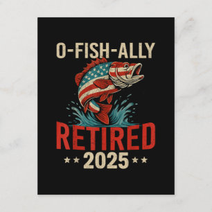 O-Fish-Ally Retired 2025 Fisherman Retirement Enclosure Card