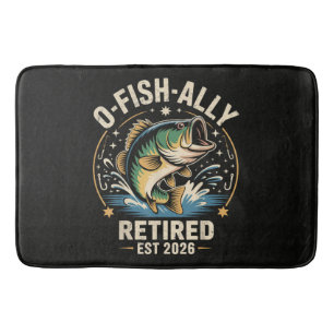 O-Fish-Ally Retired 2026 Fisherman Fishing Bath Mat