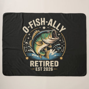 O-Fish-Ally Retired 2026 Fisherman Fishing Sherpa Blanket