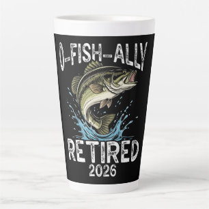 O-Fish-Ally Retired 2026 Humour Funny Latte Mug