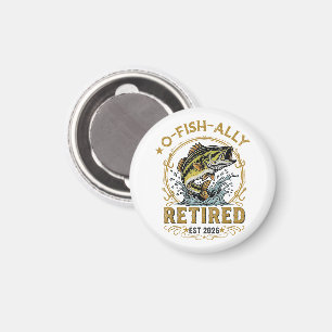 O Fish Ally Retired Since 2026 Fishing Retirement  Magnet