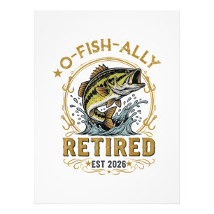 O Fish Ally Retired Since 2026 Fishing Retirement Photo Print