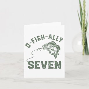 O-fish-ally Seven Birthday Decorations 7th Birthda Card