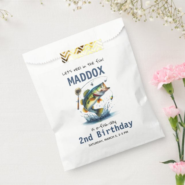 O-Fish-Ally Two Fishing 2nd Birthday Favour Bag (Sealed)