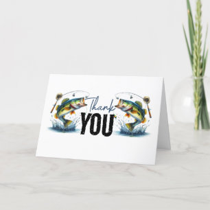 O-Fish-Ally Two Fishing 2nd Birthday Thank You Card