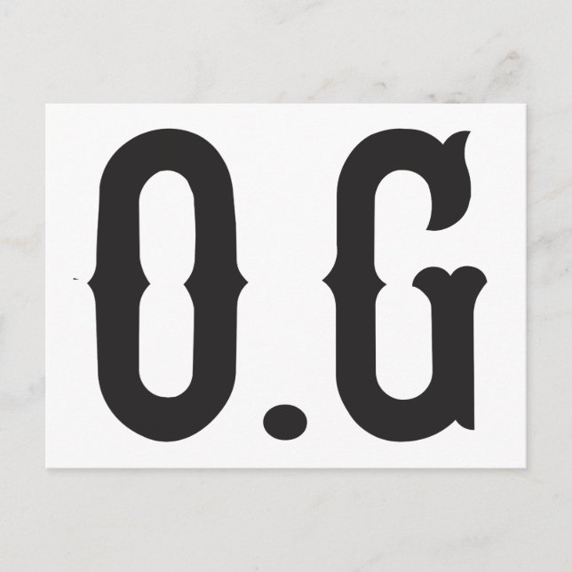 O.G original gangster Postcard (Front)