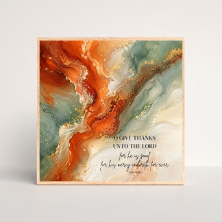 O GIVE THANKS UNTO THE LORD |Thanksgiving Gift Poster