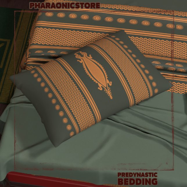 O God Crocodile Predynastic Egypt Pillowcase (Creator Uploaded)