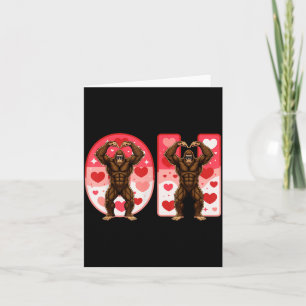 O-h Couples Matching Funny Bigfoot In Midwestern V Card