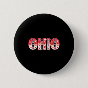 O-h-i-o Funny Skeletons Ohio In Midwestern Valenti 2 Inch Round Button