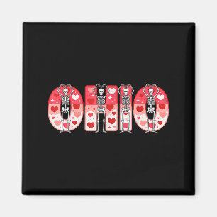 O-h-i-o Funny Skeletons Ohio In Midwestern Valenti Magnet