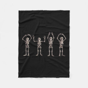 O-h-i-o State Skeleton Lover Ohio Halloween Men Wo Fleece Blanket