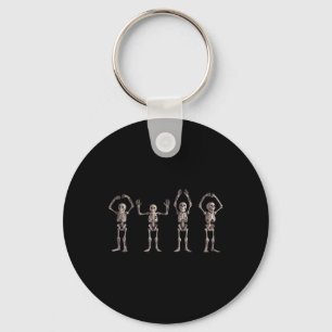 O-h-i-o State Skeleton Lover Ohio Halloween Men Wo Keychain