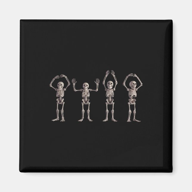 O-h-i-o State Skeleton Lover Ohio Halloween Men Wo Magnet (Front)