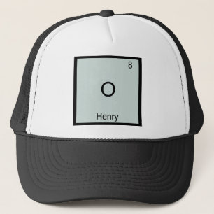 O - Henry Funny Chemsitry Element Symbol T-Shirt Trucker Hat