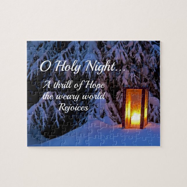 "O Holy Night" Beloved Christmas Carol Jigsaw Puzzle (Horizontal)