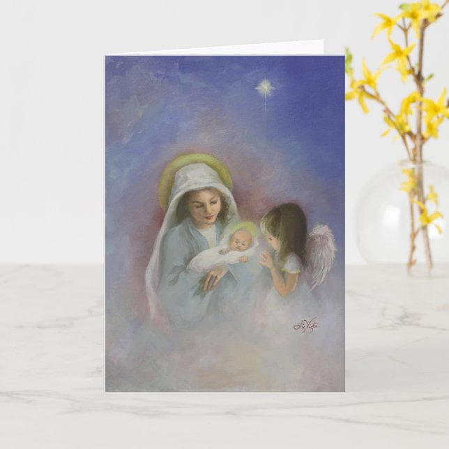 O Holy Night Card (Yellow Flower)