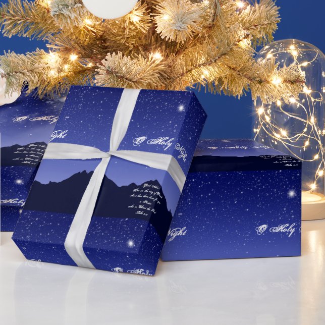 O Holy Night Christmas Wrapping Paper (Holidays)