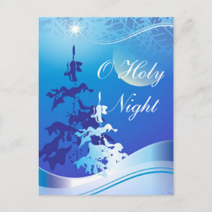 O Holy Night Custom Christmas Postcard