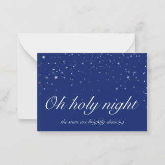 O Holy Night Flat card