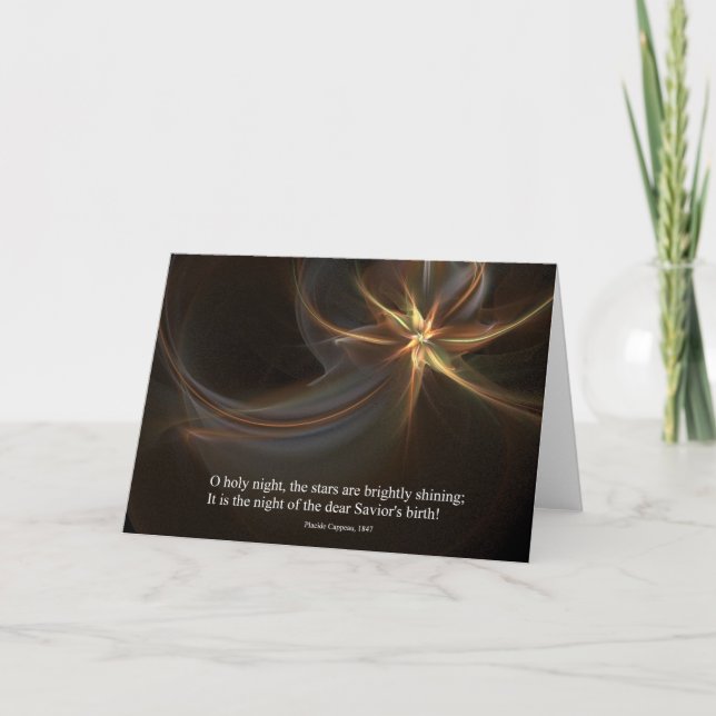O Holy Night Holiday Card (Front)
