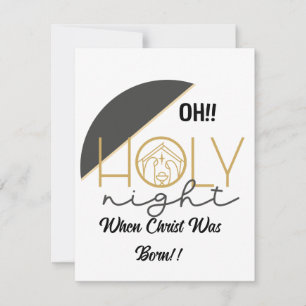 O Holy Night Holiday Card