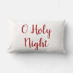O Holy Night Holiday Lumbar Pillow