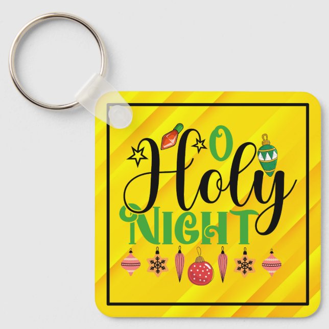 O Holy Night  Keychain (Front)
