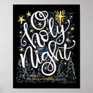 O Holy Night The Stars Are Brightly Shining  Poster