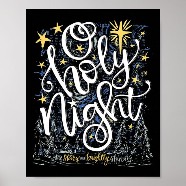 O Holy Night The Stars Are Brightly Shining  Poster (Front)