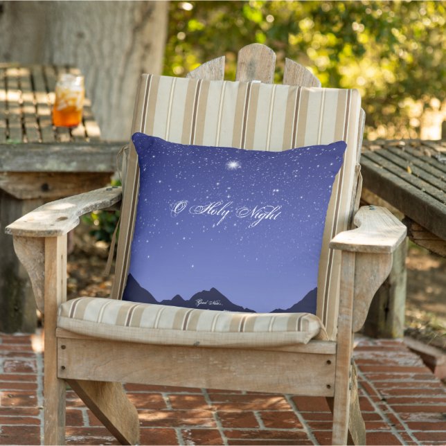 O Holy Night Throw Pillow (Chair)