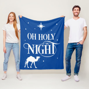 O Holy Night With Camel Fleece Blanket