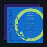 O Initial Collection Bar Bat Mitzvah Invitation<br><div class="desc">WELCOME!!! I can personally help you with your order!  Ask me anything! EVERYTHING is customizable!  All background colours,  fonts and text can changed by clicking on the CUSTOMIZE IT button.  I can add your child's hebrew name to this invite,  just email me the spelling to:  Marlalove@hotmail.com</div>